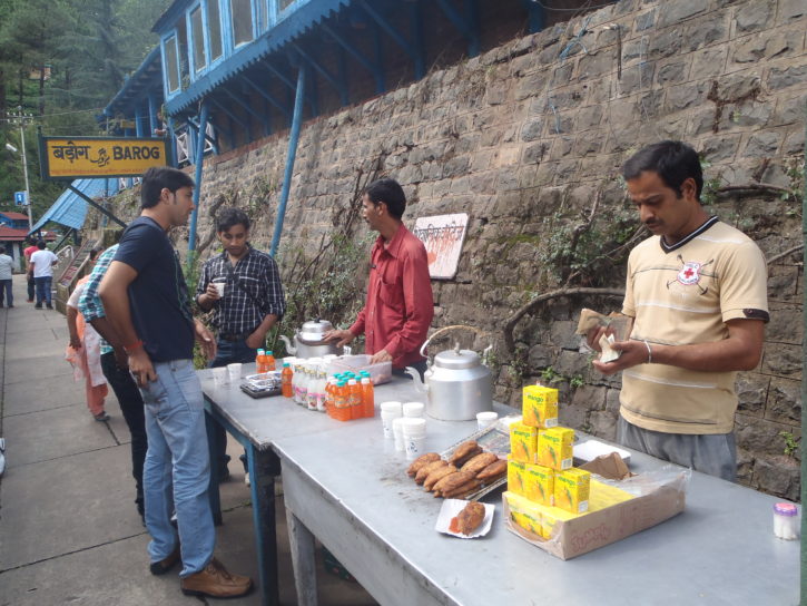 Train station on the way to Shimla