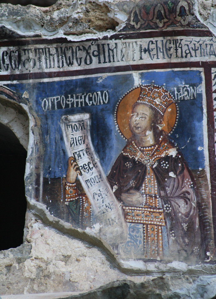 frescoes inside Sumela monastery