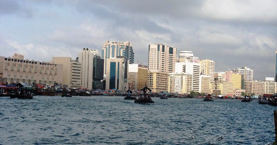 One of my fav pics - the old meets the new. On the Dubai Creek.