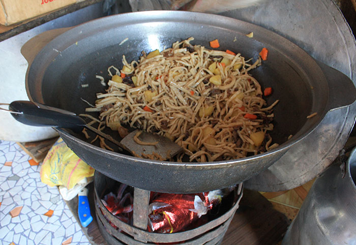 Dry Mongolian noodles