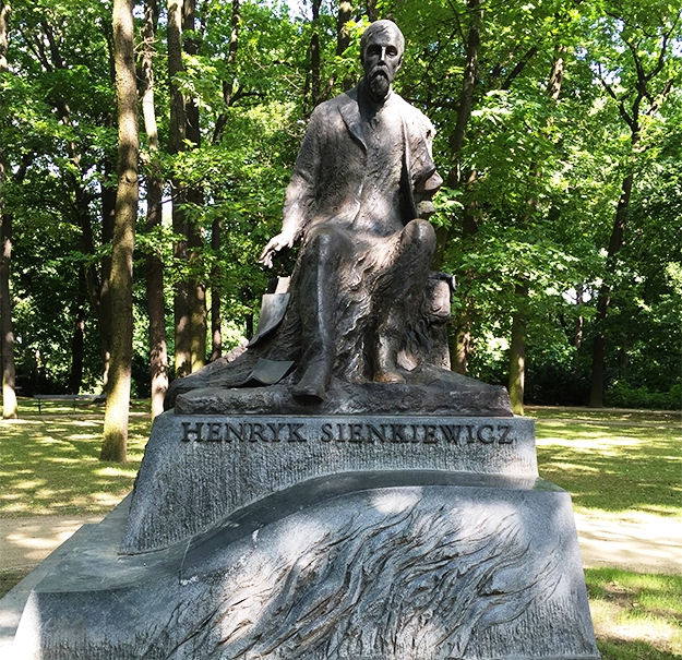 The statue of Henryk Sienkiewicz