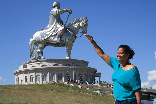 Chinggis khan statue in Mongolia