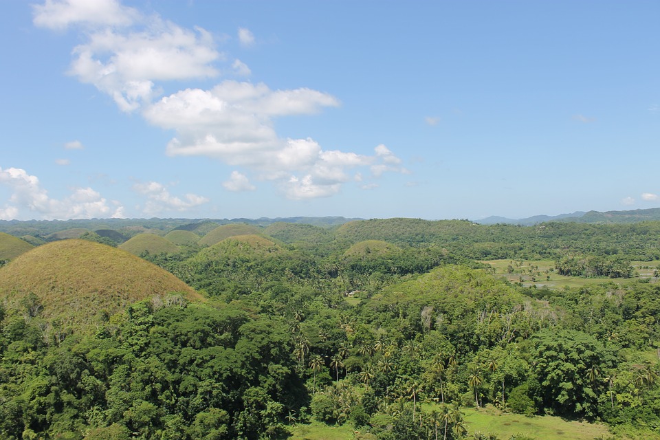 Chocolate hills in the Phillippines