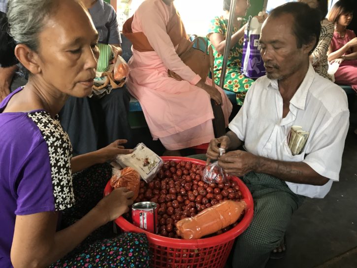 circular train is a moving mini-market