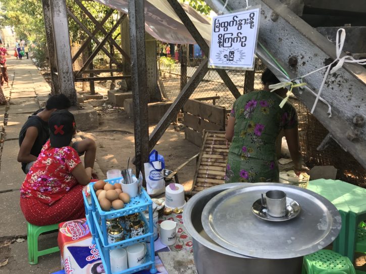 Railway platforms double up as snack stands