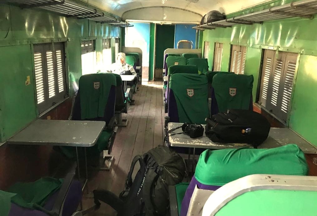 The first class coach of the train to thazi