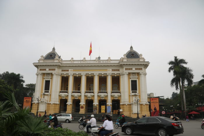 Hanoi Opera house is a major tourist draw