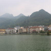 the town of sapa is set around a lake