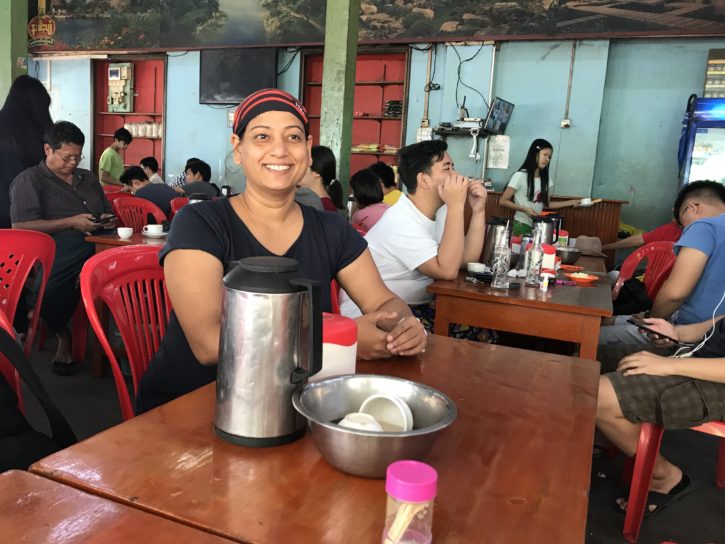 Tea drinking in Myanmar