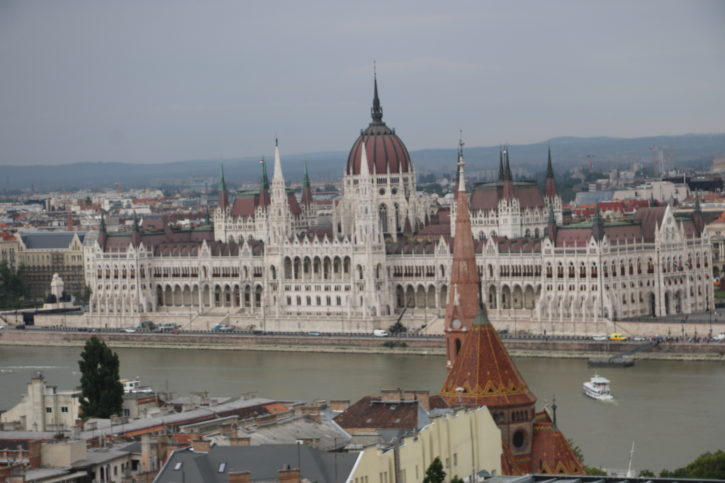 The Parliament House seen from across the river