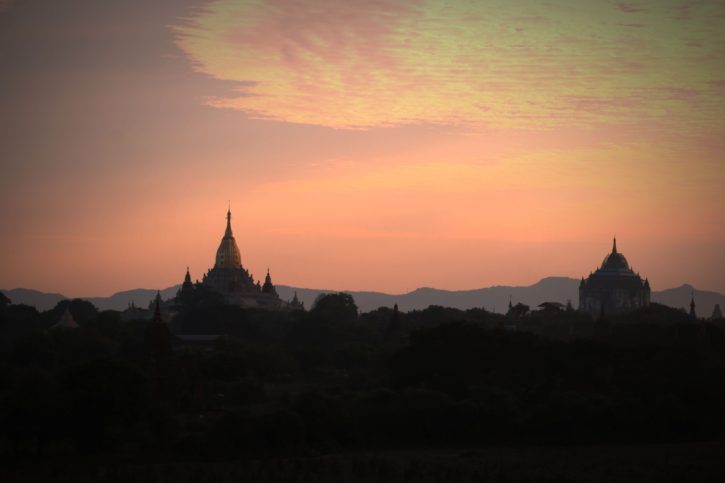 Sunset from the top of a pagoda